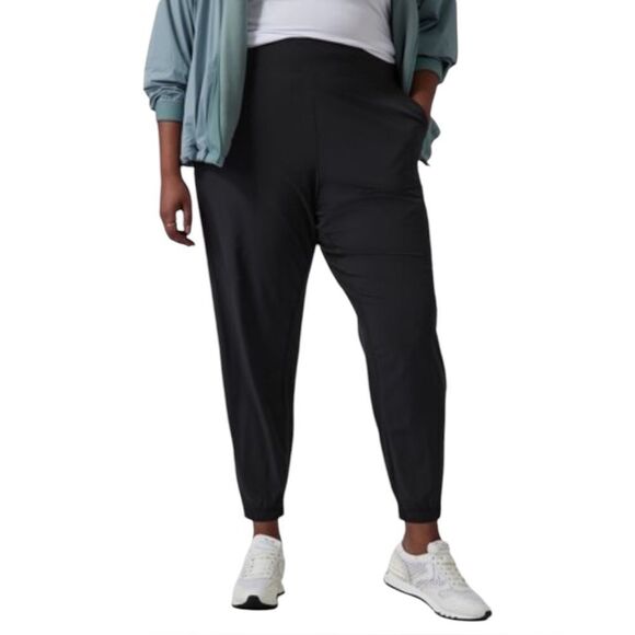 Athleta Plus Size Brooklyn Jogger Black Athleisure 26 NWOT - Picture 1 of 7
